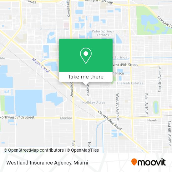 Mapa de Westland Insurance Agency