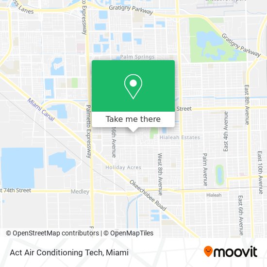 Act Air Conditioning Tech map