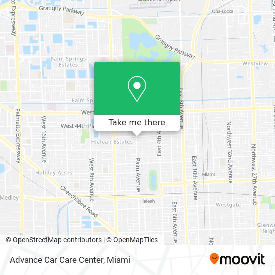 Advance Car Care Center map