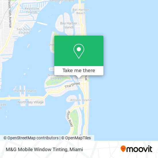 M&G Mobile Window Tinting map