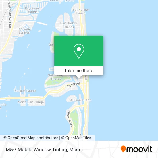 M&G Mobile Window Tinting map