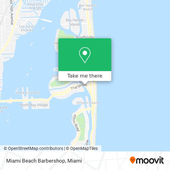 Miami Beach Barbershop map