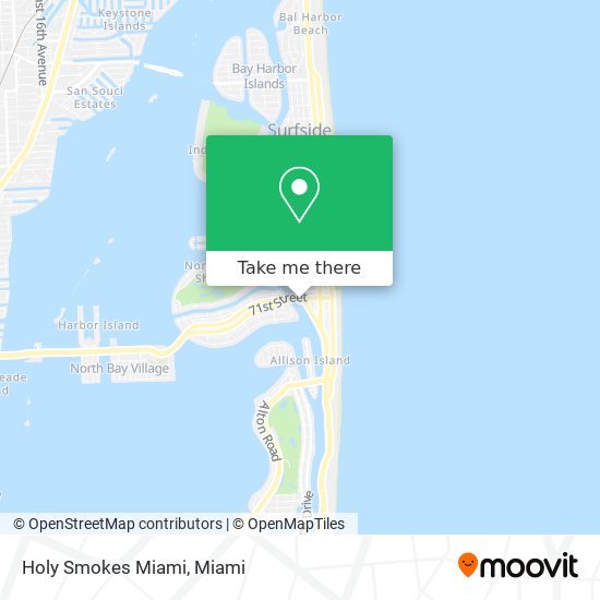 Holy Smokes Miami map
