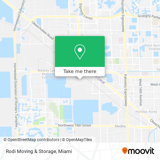 Rodi Moving & Storage map