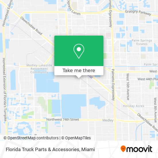 Mapa de Florida Truck Parts & Accessories