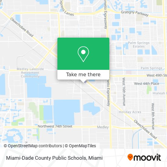 Mapa de Miami-Dade County Public Schools