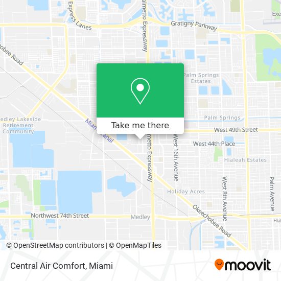 Mapa de Central Air Comfort