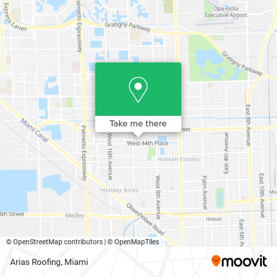 Arias Roofing map