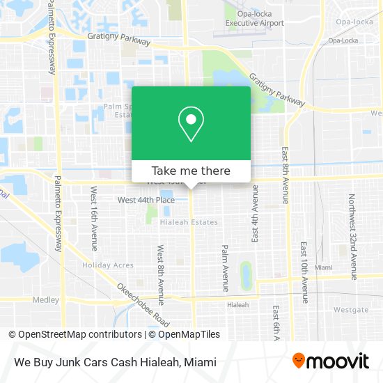 We Buy Junk Cars Cash Hialeah map