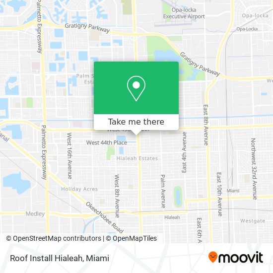 Roof Install Hialeah map