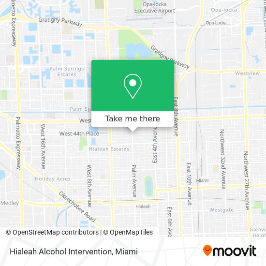 Mapa de Hialeah Alcohol Intervention