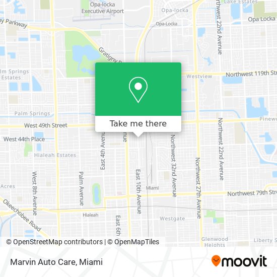 Marvin Auto Care map