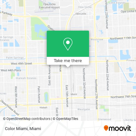 Color Miami map
