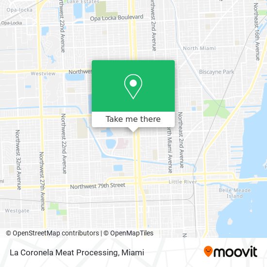 La Coronela Meat Processing map