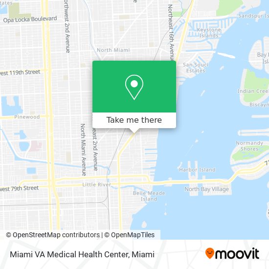 Miami VA Medical Health Center map