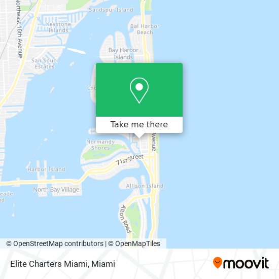 Mapa de Elite Charters Miami