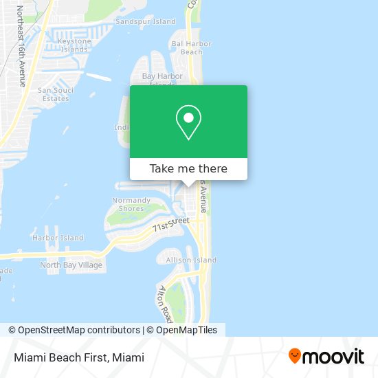 Miami Beach First map