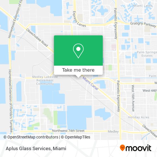 Aplus Glass Services map