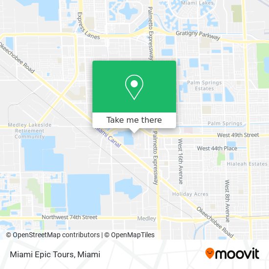 Mapa de Miami Epic Tours