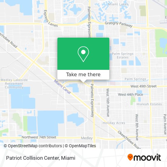 Mapa de Patriot Collision Center