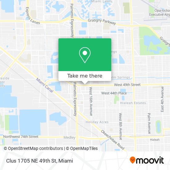 Clus 1705 NE 49th St map