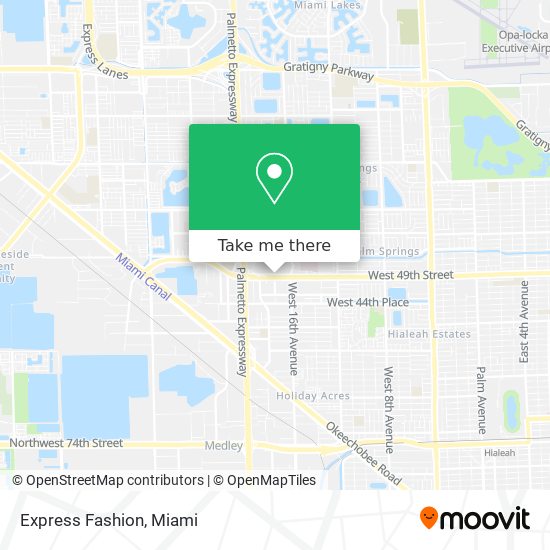 Express Fashion map