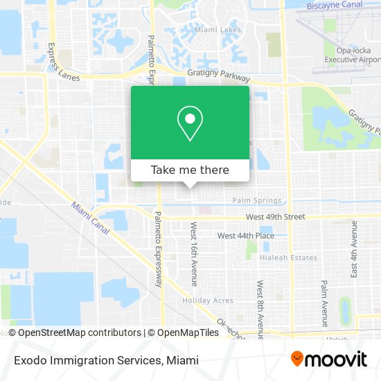 Exodo Immigration Services map