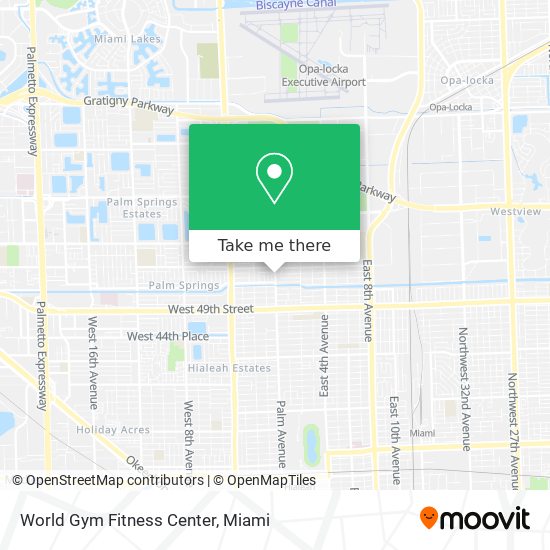 Mapa de World Gym Fitness Center