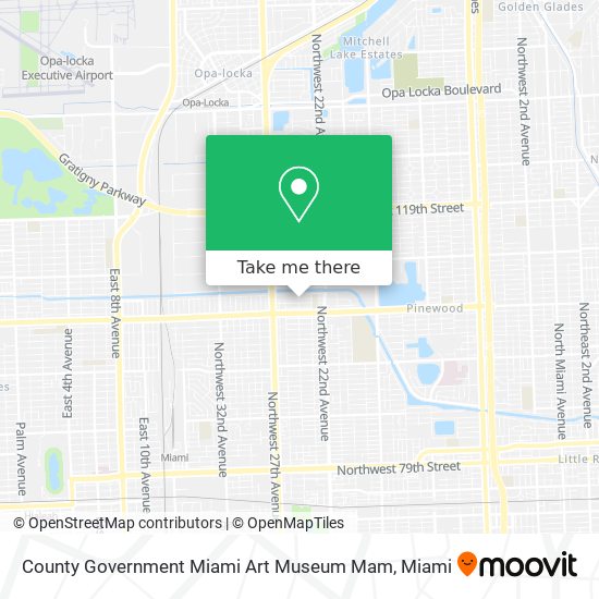 Mapa de County Government Miami Art Museum Mam