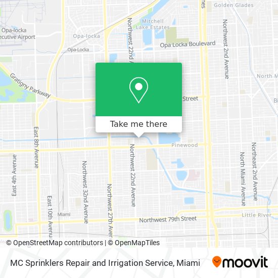 MC Sprinklers Repair and Irrigation Service map