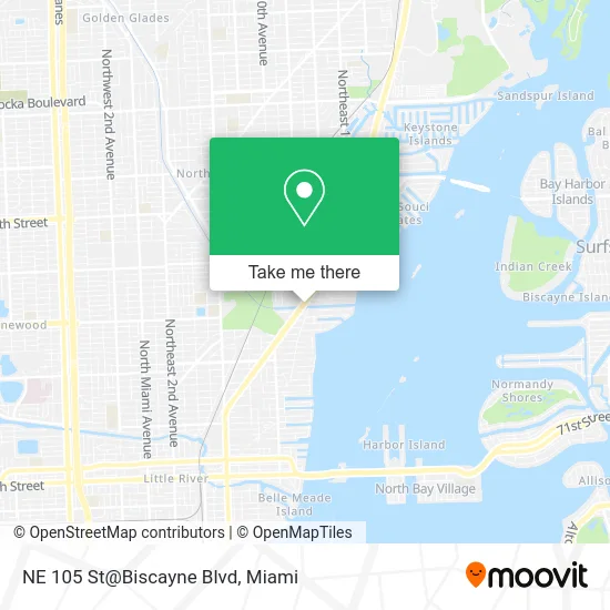 NE 105 St@Biscayne Blvd map