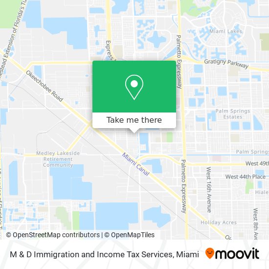 Mapa de M & D Immigration and Income Tax Services