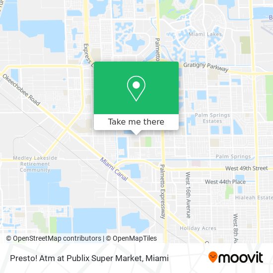 Mapa de Presto! Atm at Publix Super Market