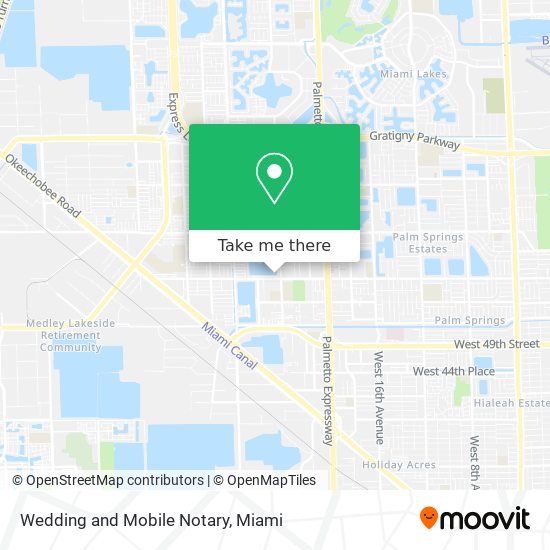 Wedding and Mobile Notary map