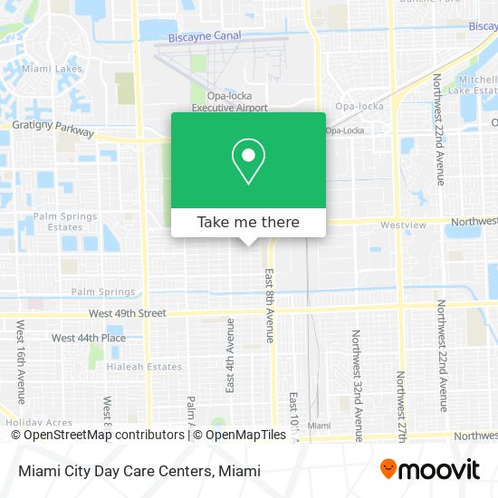 Mapa de Miami City Day Care Centers