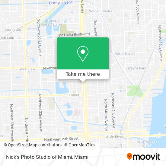 Nick's Photo Studio of Miami map