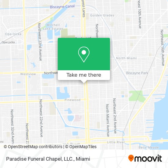 Paradise Funeral Chapel, LLC. map