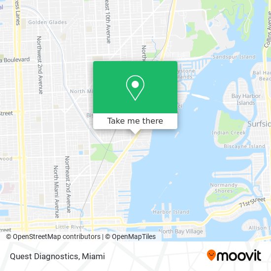 Quest Diagnostics map