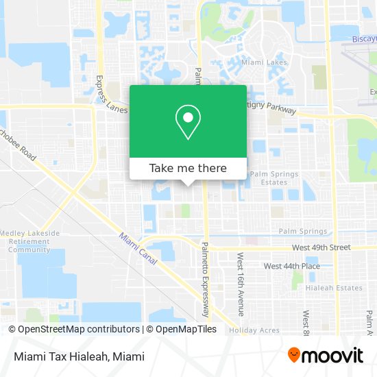 Miami Tax Hialeah map