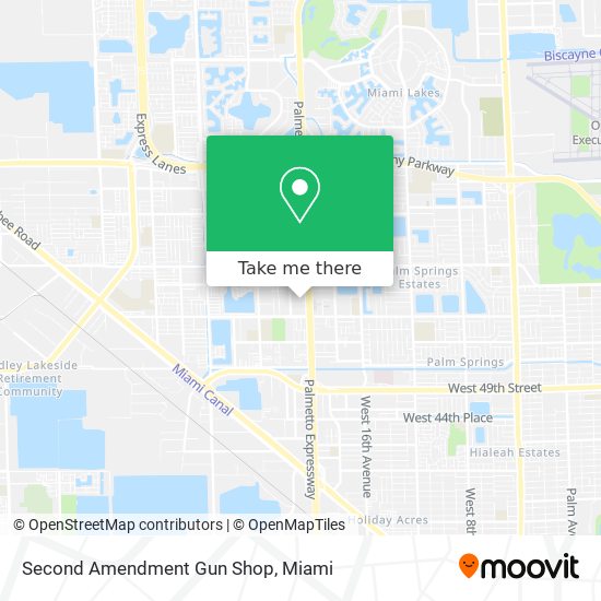 Mapa de Second Amendment Gun Shop