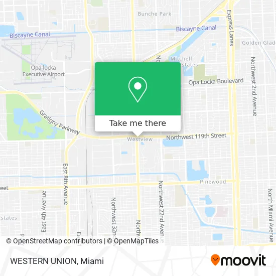 WESTERN UNION map
