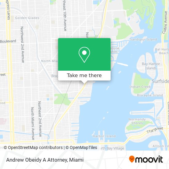 Andrew Obeidy A Attorney map