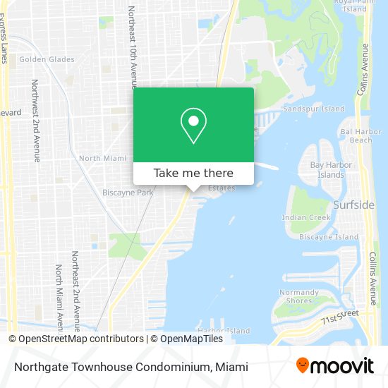 Mapa de Northgate Townhouse Condominium