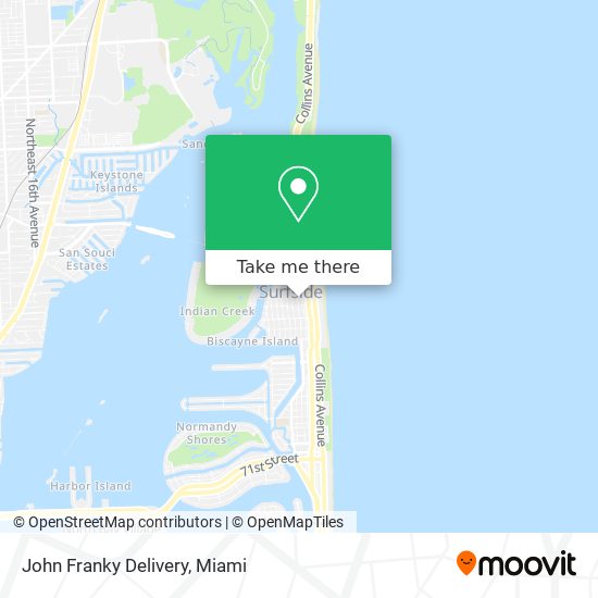 John Franky Delivery map