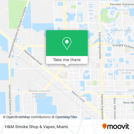 H&M Smoke Shop & Vapes map