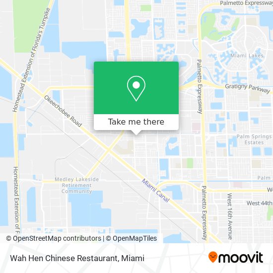 Mapa de Wah Hen Chinese Restaurant