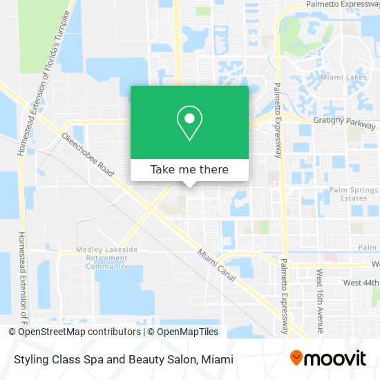 Mapa de Styling Class Spa and Beauty Salon