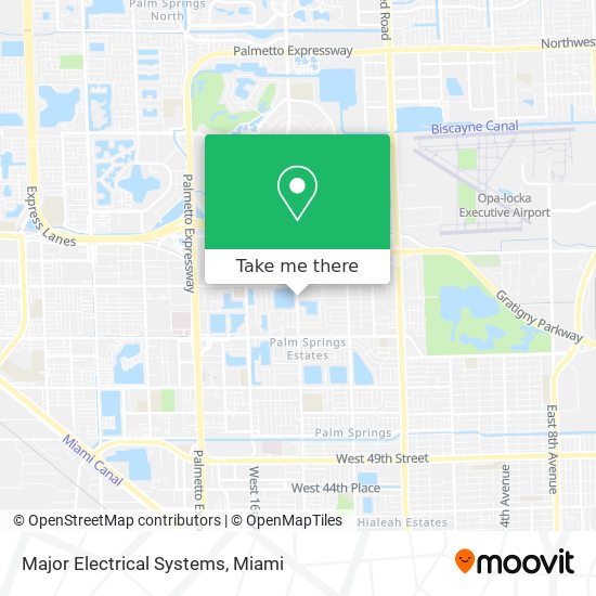 Major Electrical Systems map