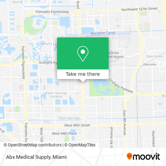 Abx Medical Supply map