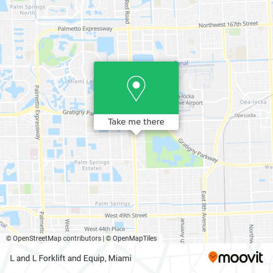 L and L Forklift and Equip map